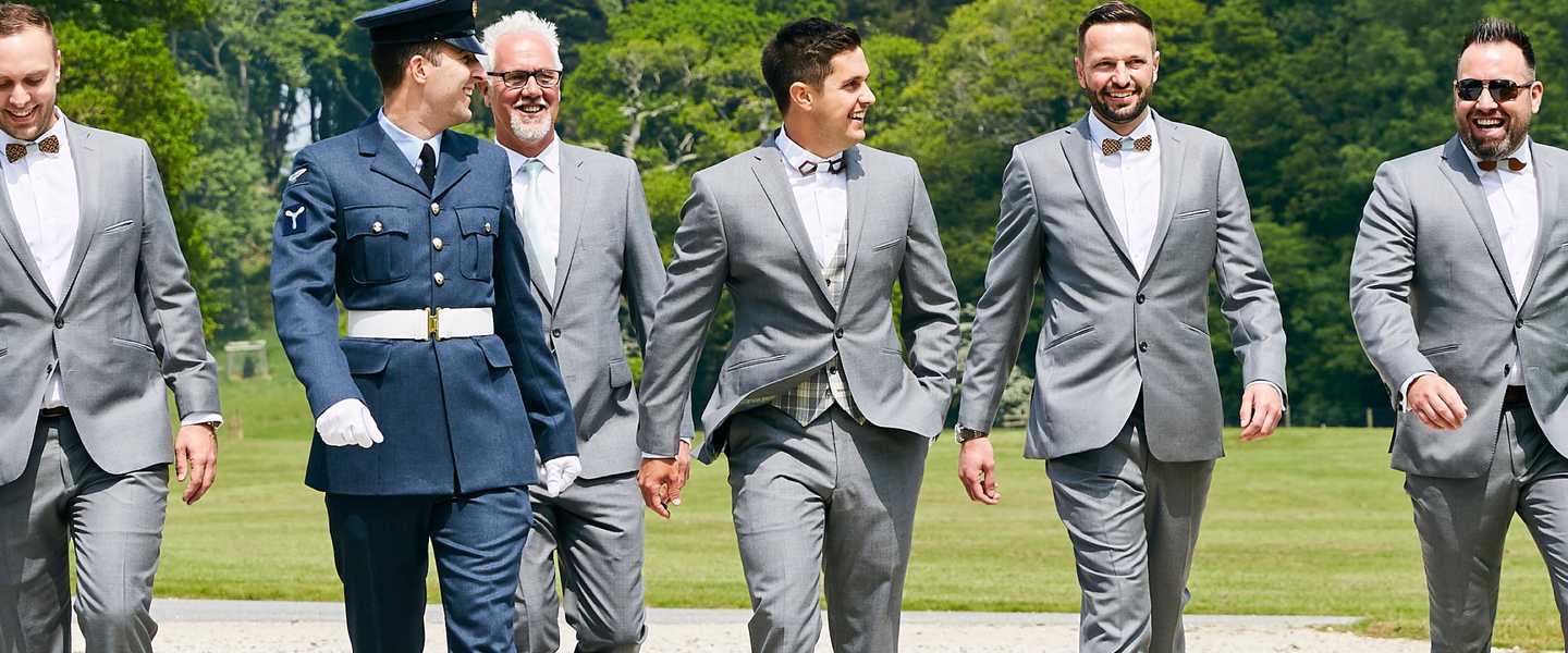 Tailored Grey Wedding Suits Maching Best Men